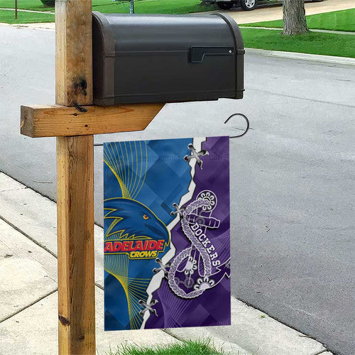 Crows and Dockers Garden Flag Dynamic Sporty Version