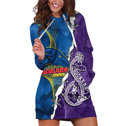 Personalised Crows and Dockers Hoodie Dress Dynamic Sporty Version