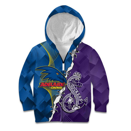 Personalised Crows and Dockers Kid Hoodie Dynamic Sporty Version
