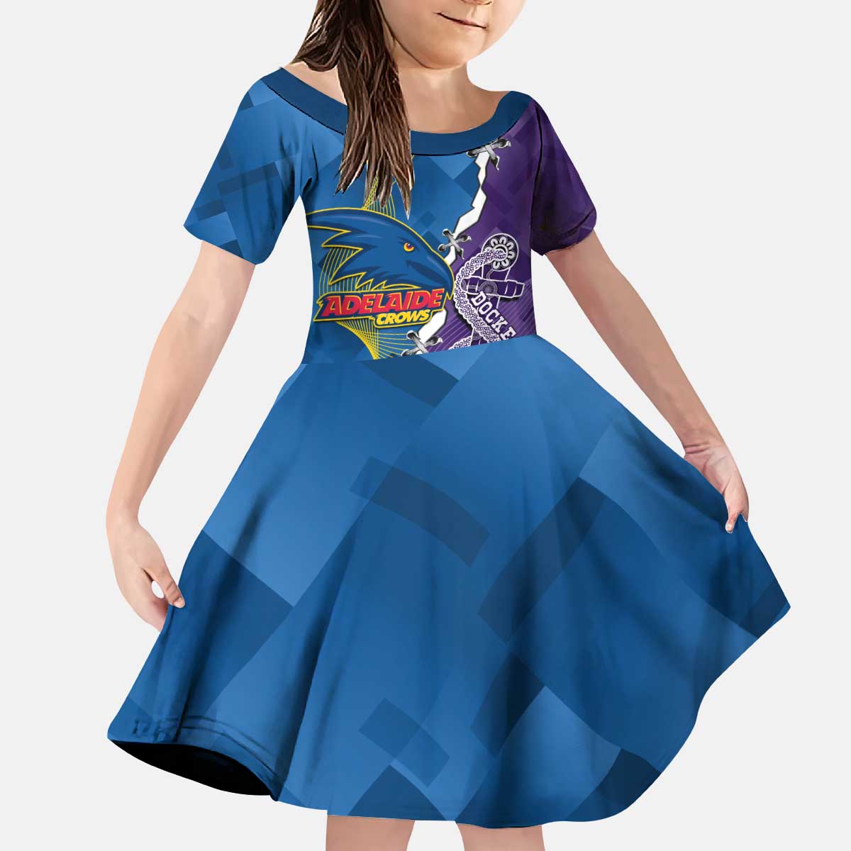 Personalised Crows and Dockers Kid Short Sleeve Dress Dynamic Sporty Version