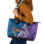 Crows and Dockers Leather Tote Bag Dynamic Sporty Version