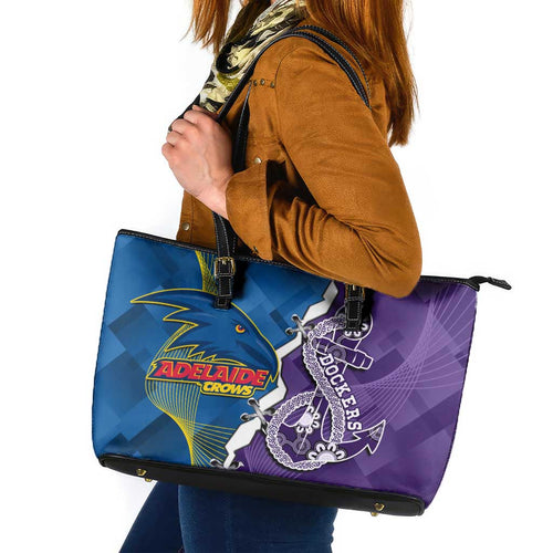 Crows and Dockers Leather Tote Bag Dynamic Sporty Version