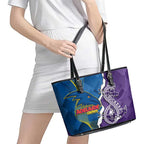 Crows and Dockers Leather Tote Bag Dynamic Sporty Version