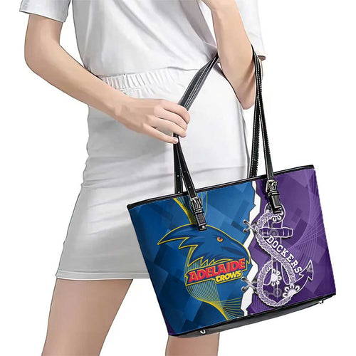 Crows and Dockers Leather Tote Bag Dynamic Sporty Version