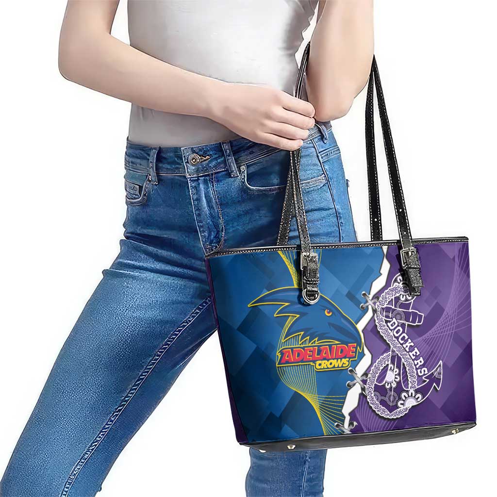 Crows and Dockers Leather Tote Bag Dynamic Sporty Version