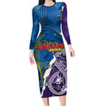 Personalised Crows and Dockers Long Sleeve Bodycon Dress Dynamic Sporty Version