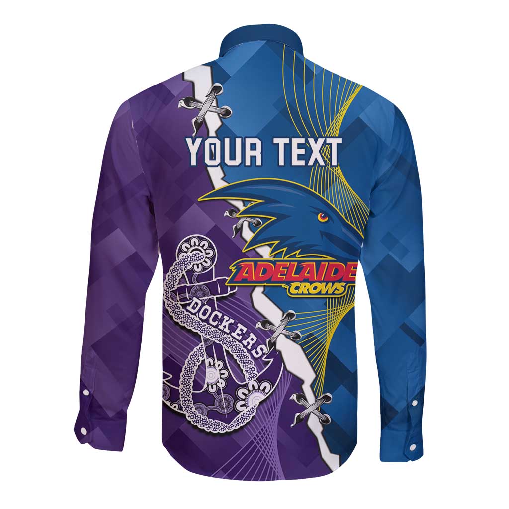 Personalised Crows and Dockers Long Sleeve Button Shirt Dynamic Sporty Version