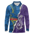 Personalised Crows and Dockers Long Sleeve Polo Shirt Dynamic Sporty Version