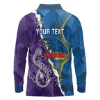 Personalised Crows and Dockers Long Sleeve Polo Shirt Dynamic Sporty Version