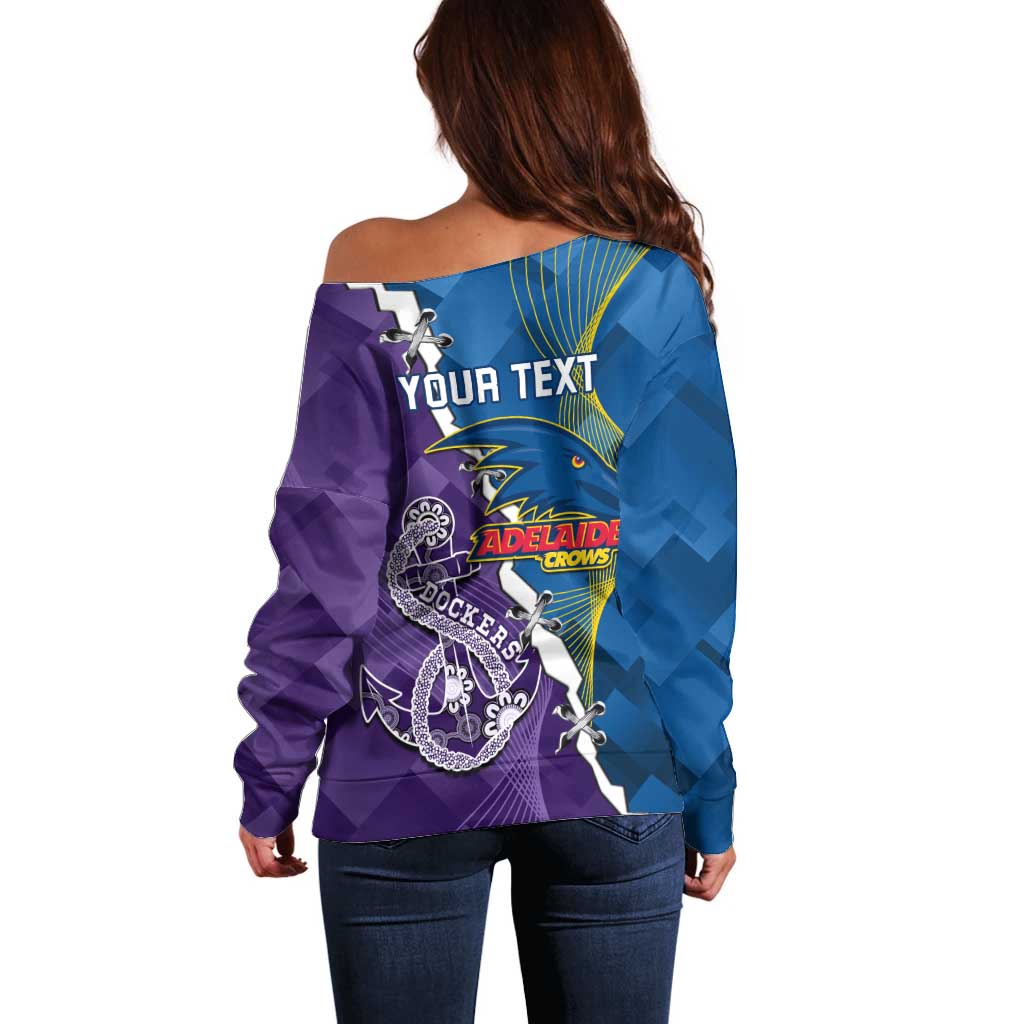 Personalised Crows and Dockers Off Shoulder Sweater Dynamic Sporty Version