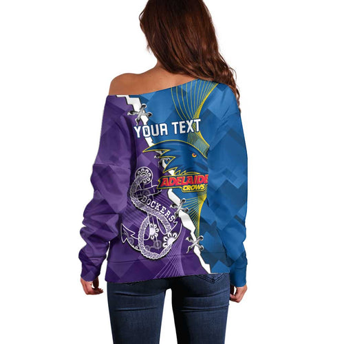 Personalised Crows and Dockers Off Shoulder Sweater Dynamic Sporty Version