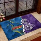 Crows and Dockers Rubber Doormat Dynamic Sporty Version