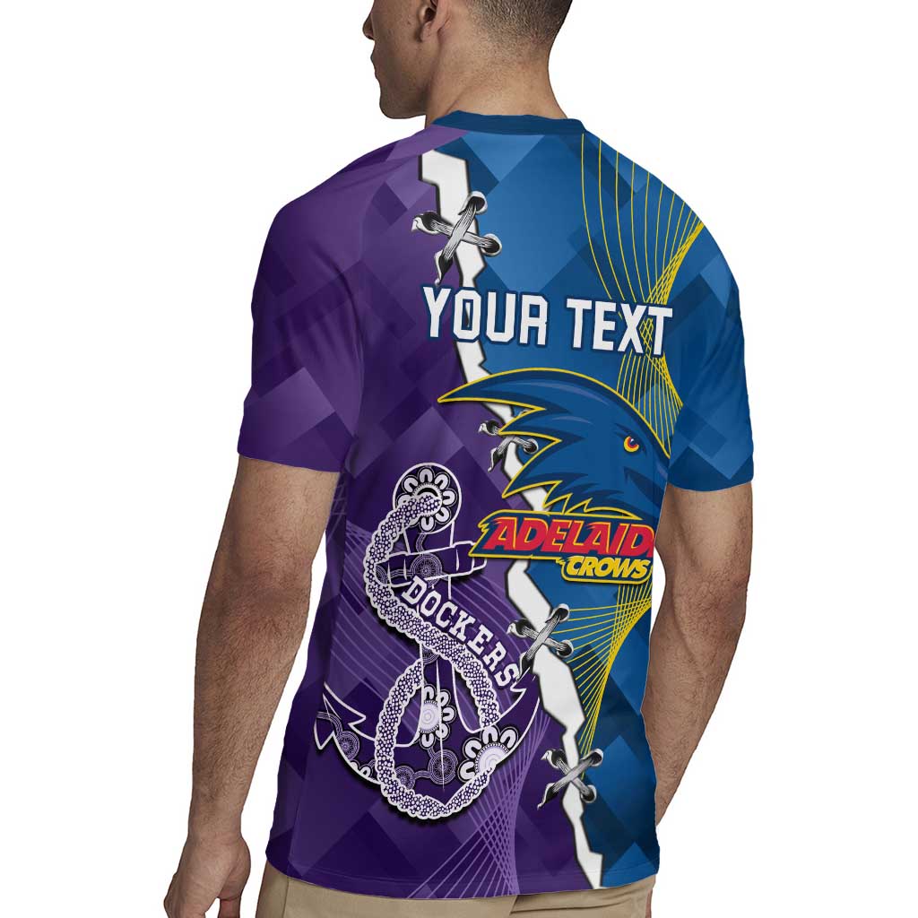 Personalised Crows and Dockers Rugby Jersey Dynamic Sporty Version