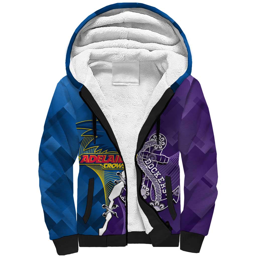 Personalised Crows and Dockers Sherpa Hoodie Dynamic Sporty Version