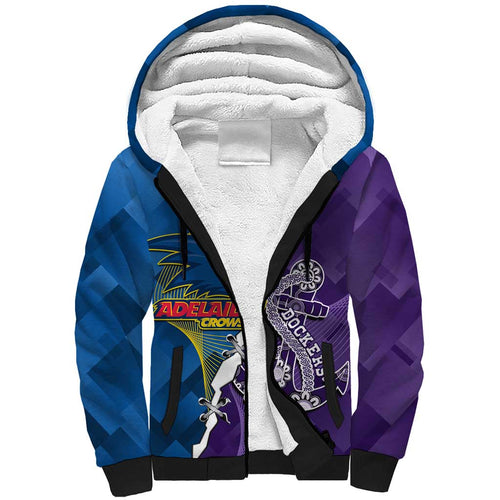 Personalised Crows and Dockers Sherpa Hoodie Dynamic Sporty Version