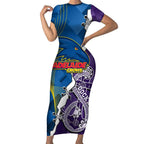 Personalised Crows and Dockers Short Sleeve Bodycon Dress Dynamic Sporty Version