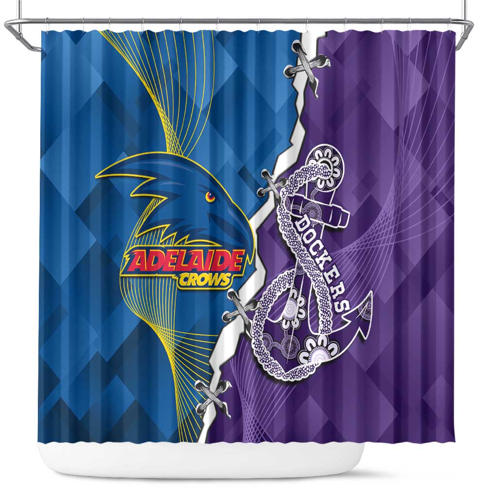 Crows and Dockers Shower Curtain Dynamic Sporty Version