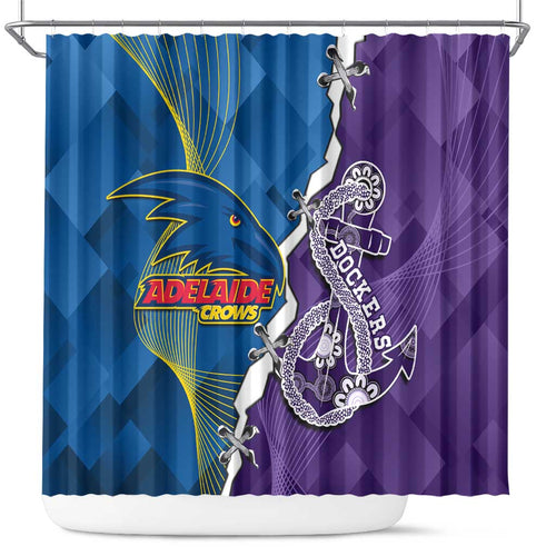 Crows and Dockers Shower Curtain Dynamic Sporty Version