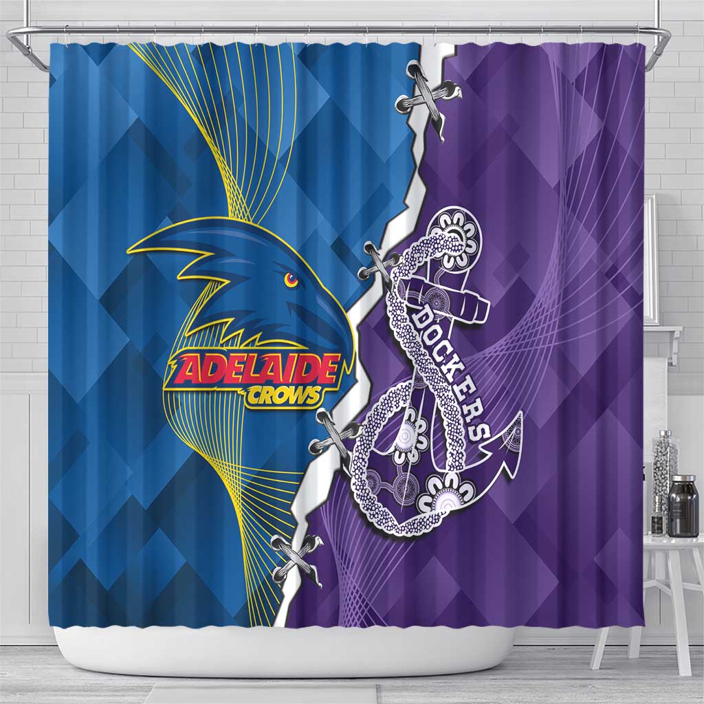 Crows and Dockers Shower Curtain Dynamic Sporty Version