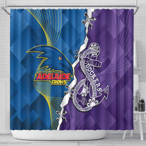 Crows and Dockers Shower Curtain Dynamic Sporty Version