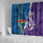 Crows and Dockers Shower Curtain Dynamic Sporty Version