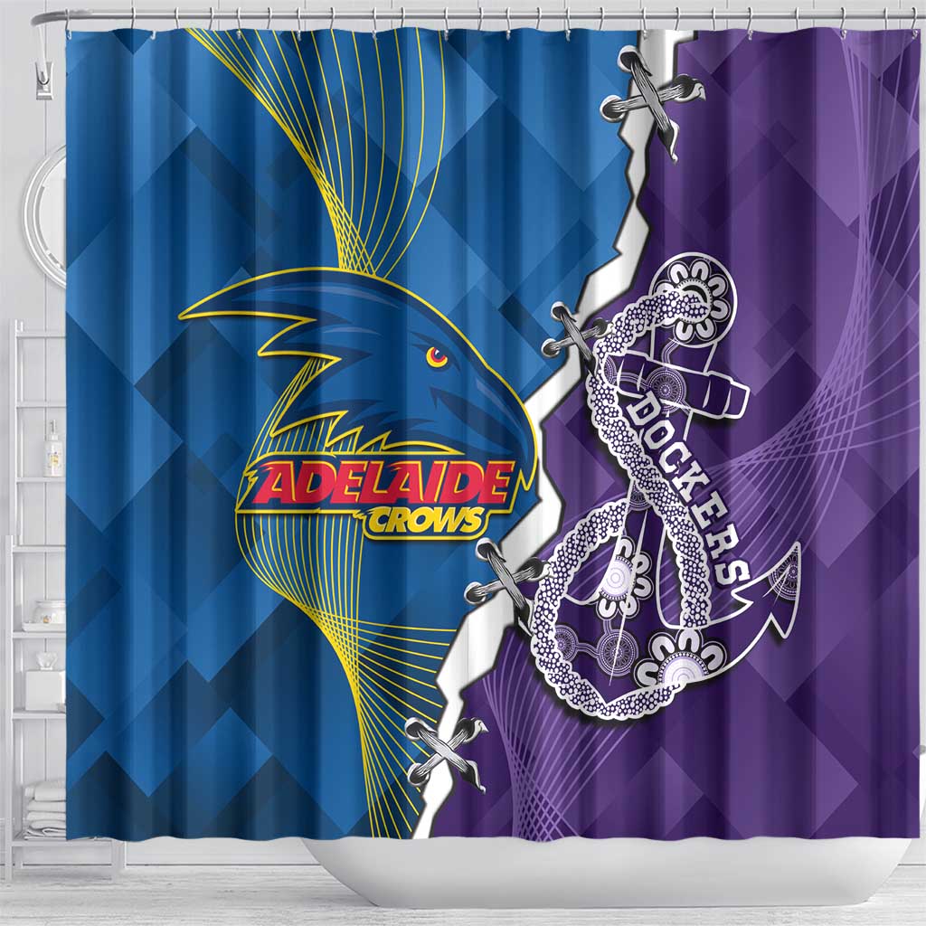 Crows and Dockers Shower Curtain Dynamic Sporty Version