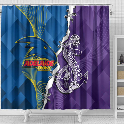 Crows and Dockers Shower Curtain Dynamic Sporty Version