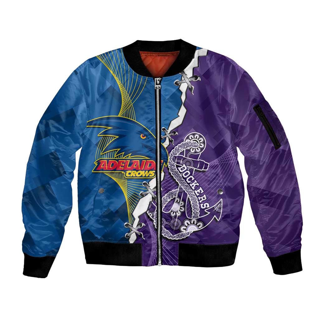 Personalised Crows and Dockers Sleeve Zip Bomber Jacket Dynamic Sporty Version