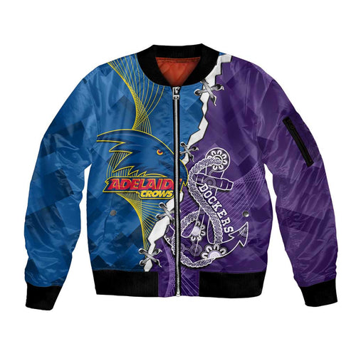 Personalised Crows and Dockers Sleeve Zip Bomber Jacket Dynamic Sporty Version