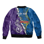 Personalised Crows and Dockers Sleeve Zip Bomber Jacket Dynamic Sporty Version