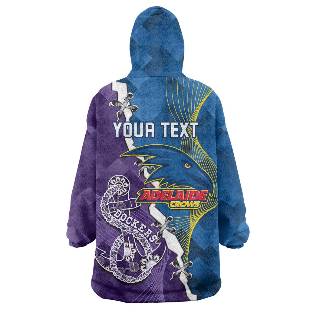 Personalised Crows and Dockers Wearable Blanket Hoodie Dynamic Sporty Version