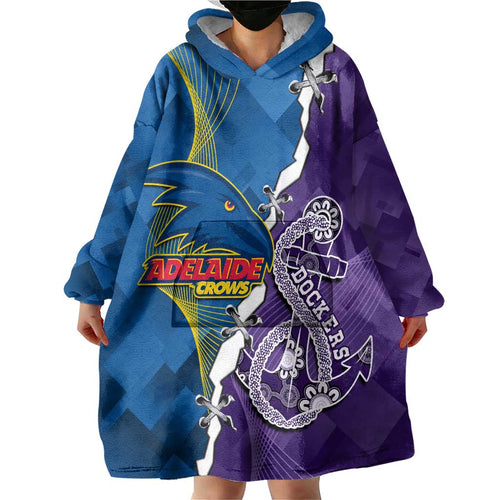 Personalised Crows and Dockers Wearable Blanket Hoodie Dynamic Sporty Version