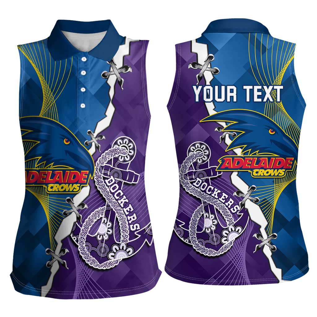 Personalised Crows and Dockers Women Sleeveless Polo Shirt Dynamic Sporty Version