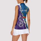 Personalised Crows and Dockers Women Sleeveless Polo Shirt Dynamic Sporty Version