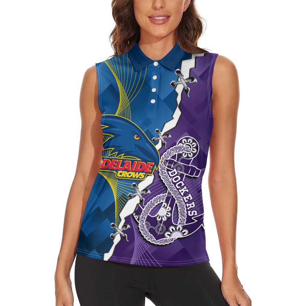 Personalised Crows and Dockers Women Sleeveless Polo Shirt Dynamic Sporty Version