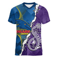 Personalised Crows and Dockers Women V-Neck T-Shirt Dynamic Sporty Version