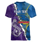 Personalised Crows and Dockers Women V-Neck T-Shirt Dynamic Sporty Version