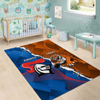 Knights and Tigers Area Rug Dynamic Sporty Version