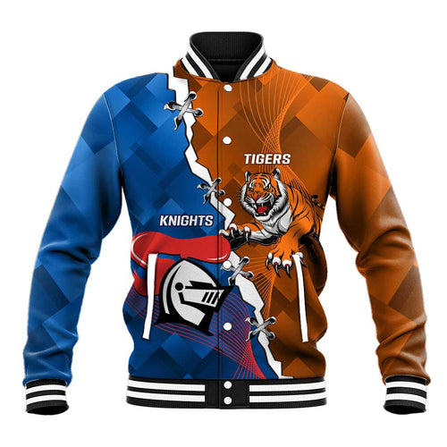 Personalised Knights and Tigers Baseball Jacket Dynamic Sporty Version