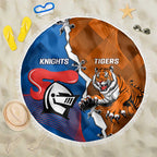 Knights and Tigers Beach Blanket Dynamic Sporty Version