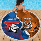 Knights and Tigers Beach Blanket Dynamic Sporty Version