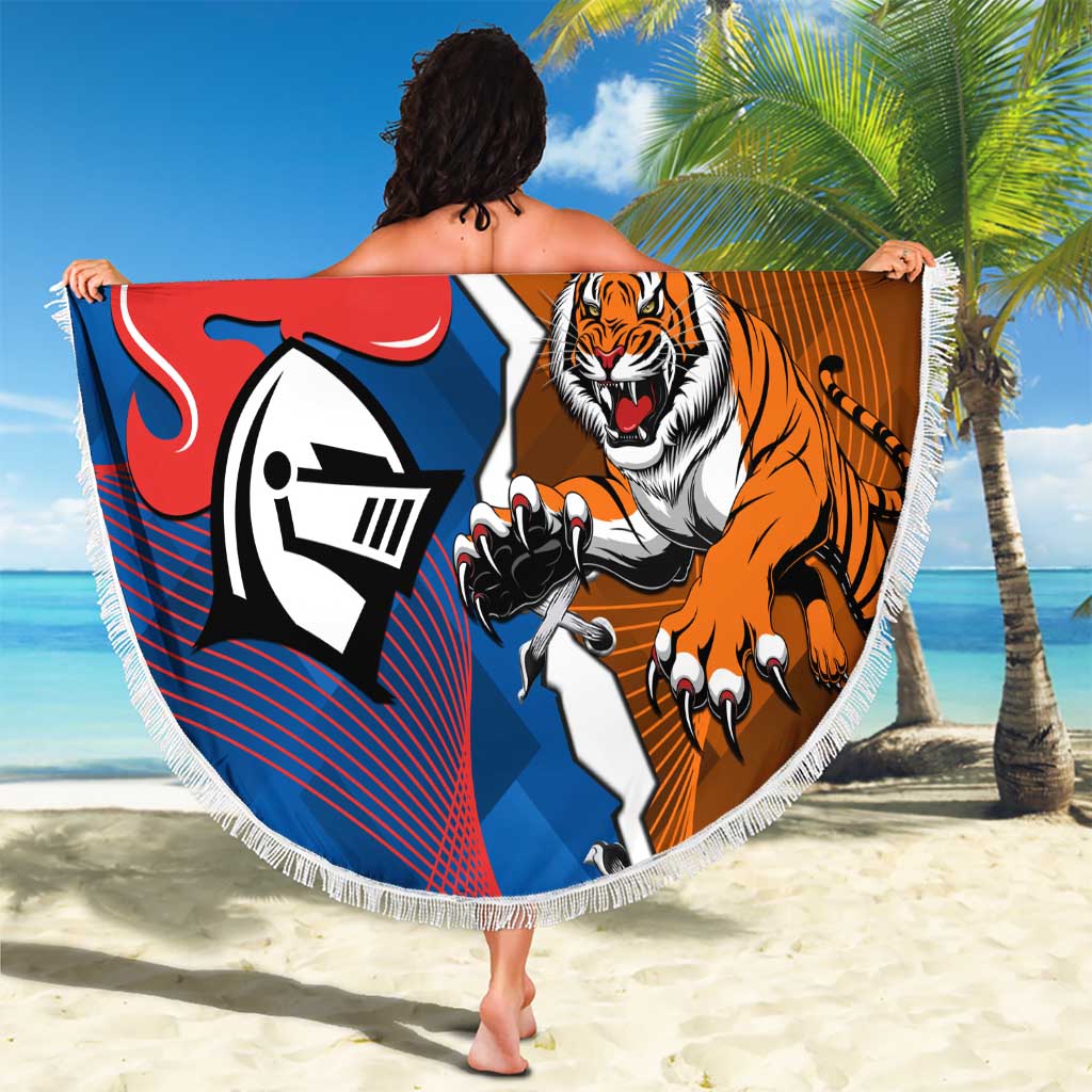 Knights and Tigers Beach Blanket Dynamic Sporty Version
