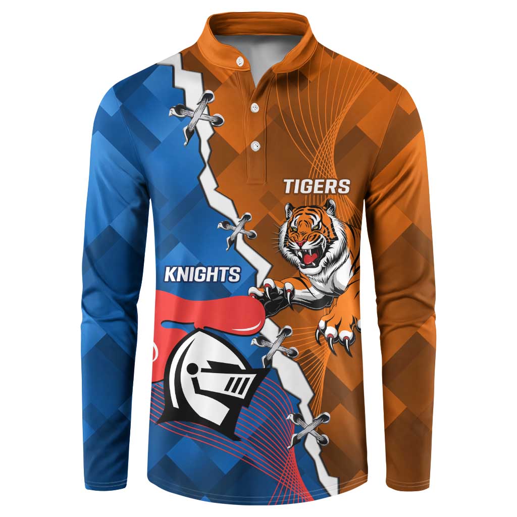 Personalised Knights and Tigers Button Sweatshirt Dynamic Sporty Version