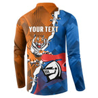 Personalised Knights and Tigers Button Sweatshirt Dynamic Sporty Version