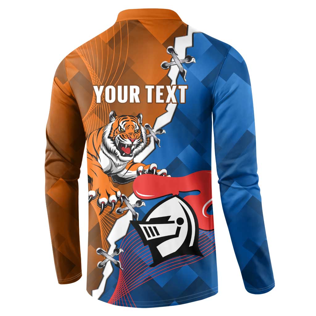 Personalised Knights and Tigers Button Sweatshirt Dynamic Sporty Version