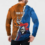 Personalised Knights and Tigers Button Sweatshirt Dynamic Sporty Version