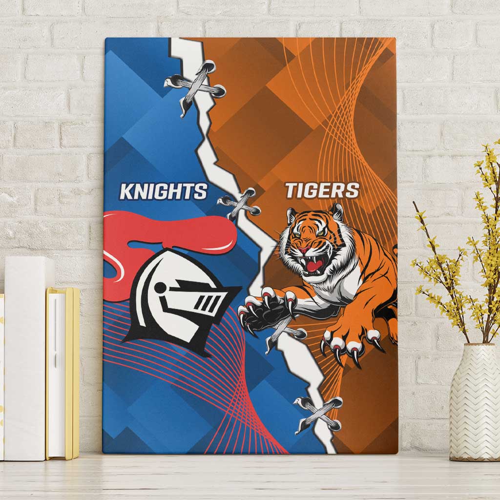 Knights and Tigers Canvas Wall Art Dynamic Sporty Version