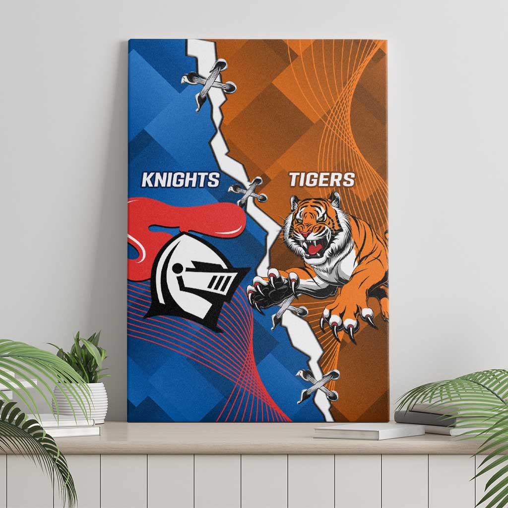 Knights and Tigers Canvas Wall Art Dynamic Sporty Version