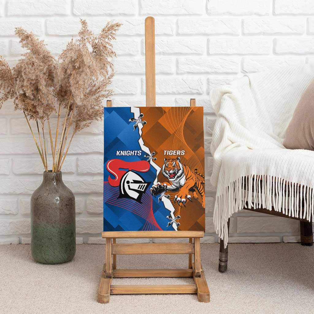 Knights and Tigers Canvas Wall Art Dynamic Sporty Version