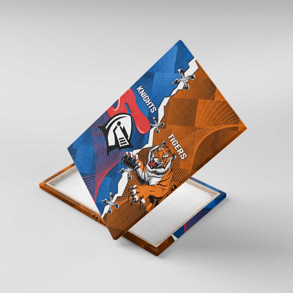 Knights and Tigers Canvas Wall Art Dynamic Sporty Version